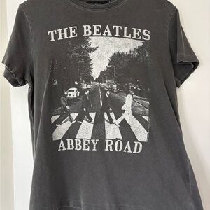The Beatles Abbey Road Distressed Graphic T-Shirt
